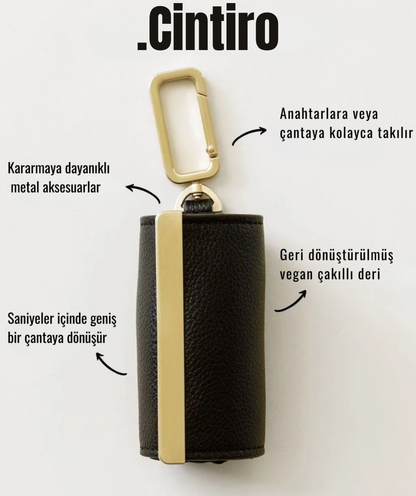 Cintiro™ Beige Pratik Anahtarlık Çanta